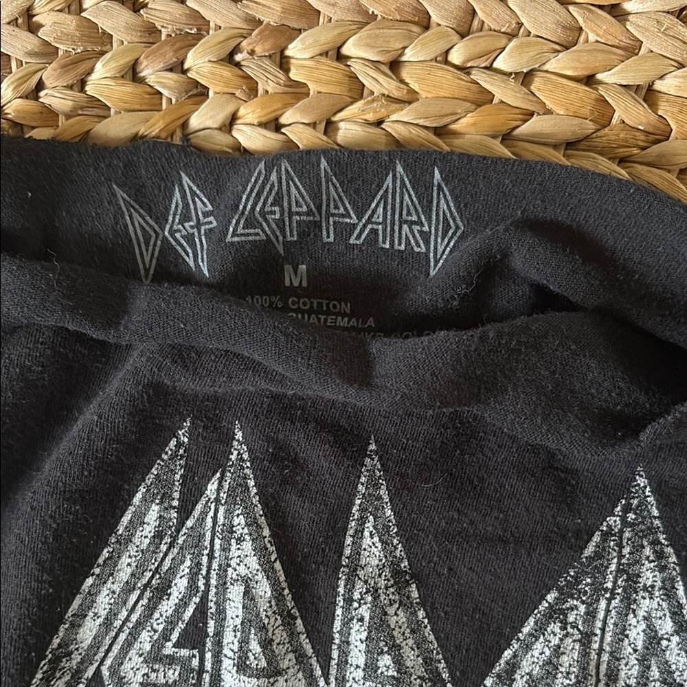 Black Crop Top with Bold Graphic Design - Picture 2 of 5